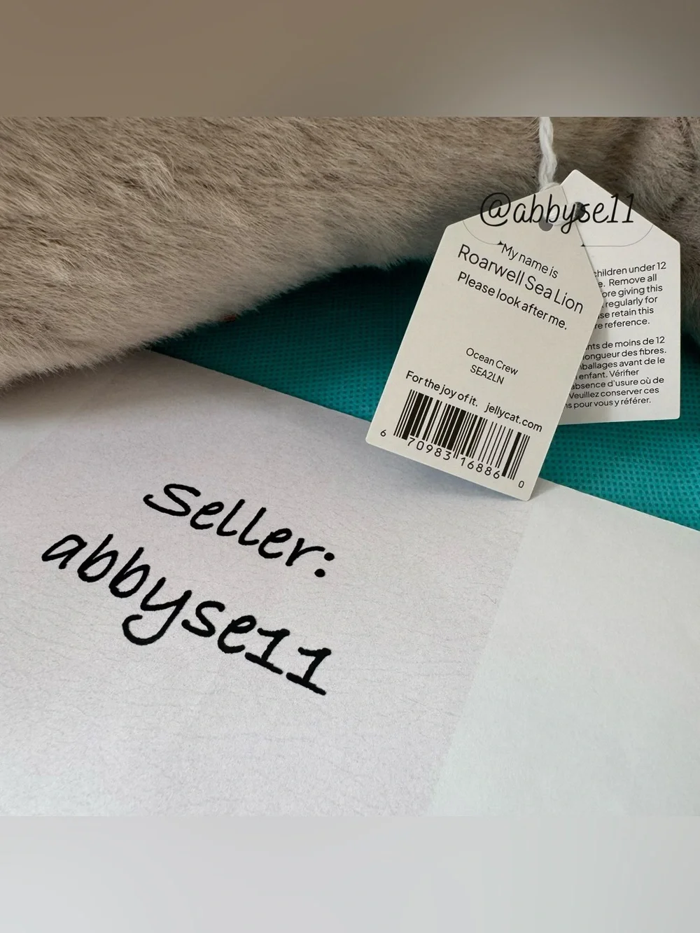 Jellycat Roarwell Sea Lion - Authentic - Brand New With Tags - Fast Ship
